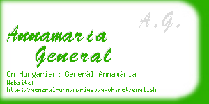 annamaria general business card