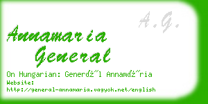 annamaria general business card